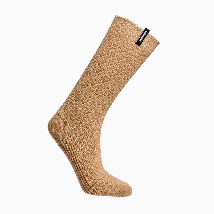 Lamington II MERINO Wool Sunday Socks Chunky Cable Knit - Omaha
