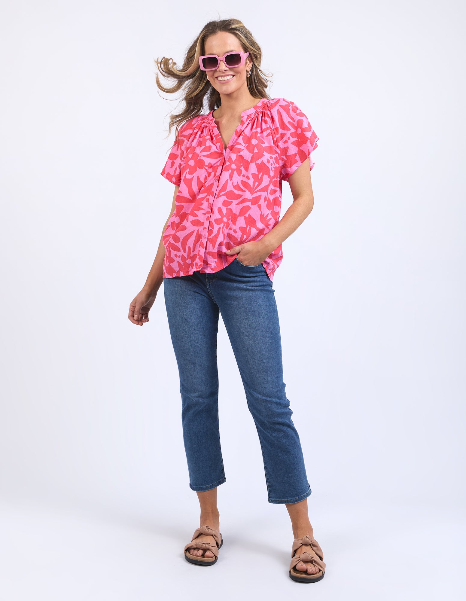 Elm Lifestyle II SUNSET HOUR Blouse - straw