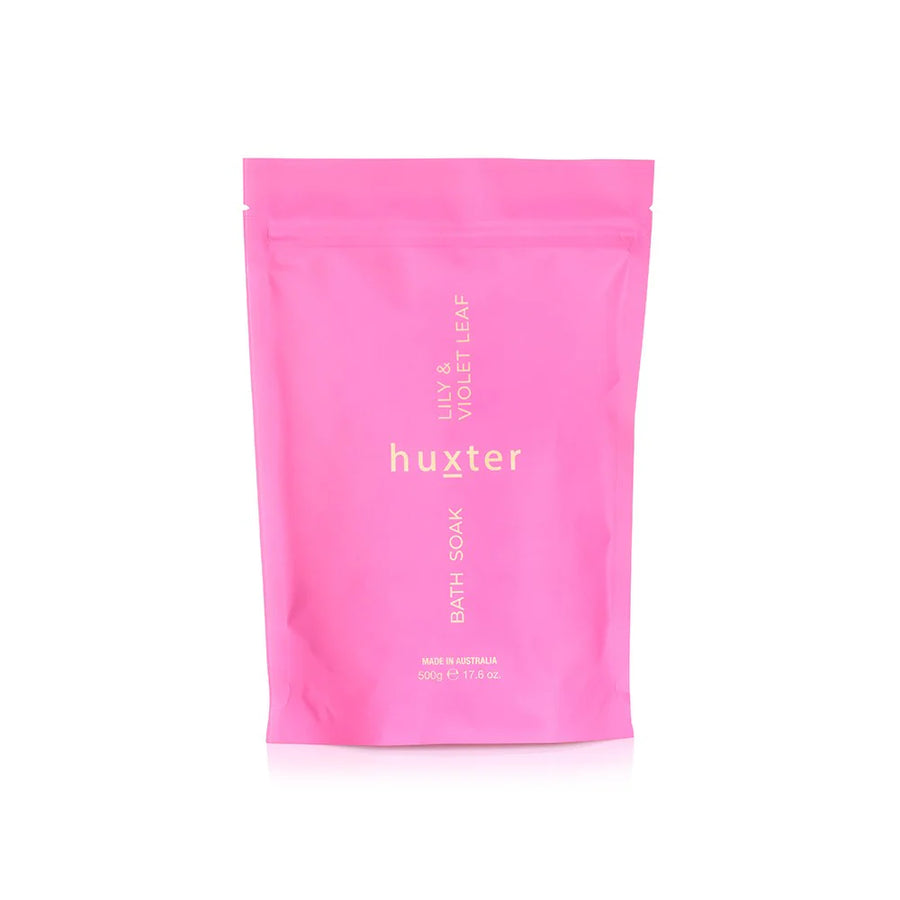 Huxter II Bath Soak 500gm - Lily & Violet Leaf