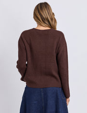 Foxwood II MURPHY Knit Cardigan - coffee