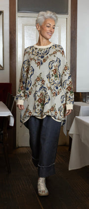 Maud Dainty II CHAISE JUMPER KNIT - Flowers