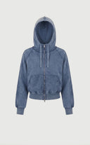 Acid Zip Up Hoodle - Sky