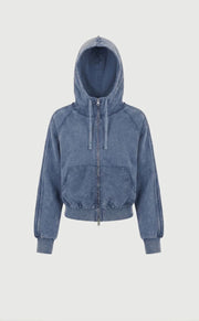 Pinky & Kamal II ACID ZIP UP HOODLE - Sky
