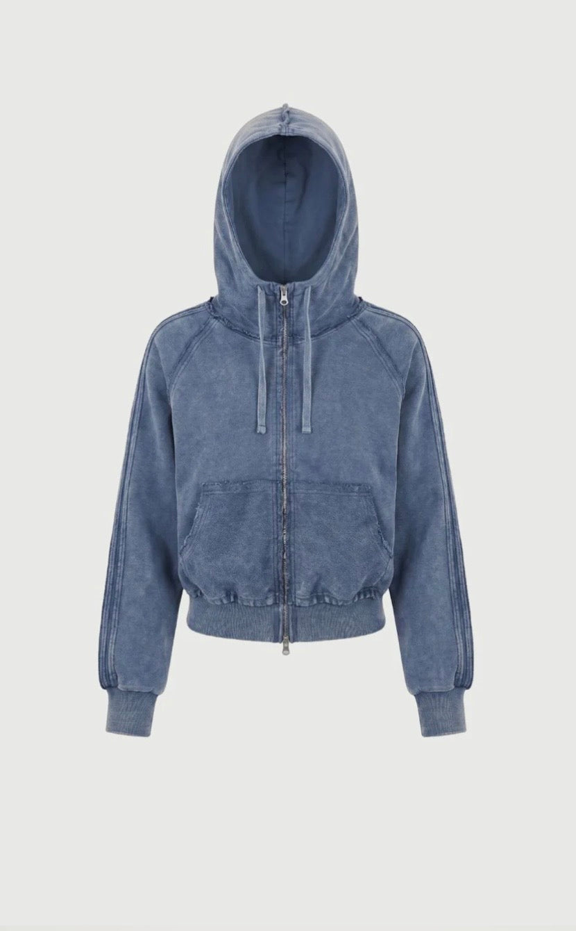 Pinky & Kamal II ACID ZIP UP HOODLE - Sky