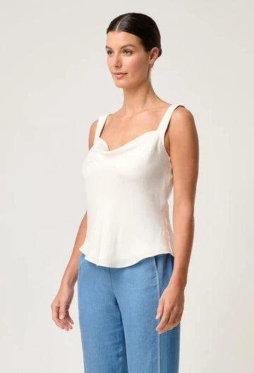 Oncewas II DELRAY Reversible V Cowl Cami - ivory