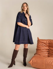 Foxwood II JULIAN Denim Dress - denim blue