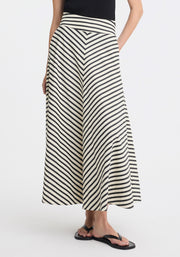 Morrison II MARINA SKIRT - Stripe Black/Cream