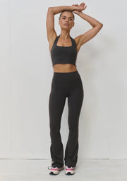 PINKY & KAMAL II VIBRATION FLARES - grey/pink stripes