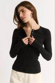 Primi II CARINA Henley L/S - black