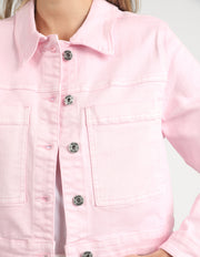 Elm Lifestyle II HAZEL Denim Jacket - pink