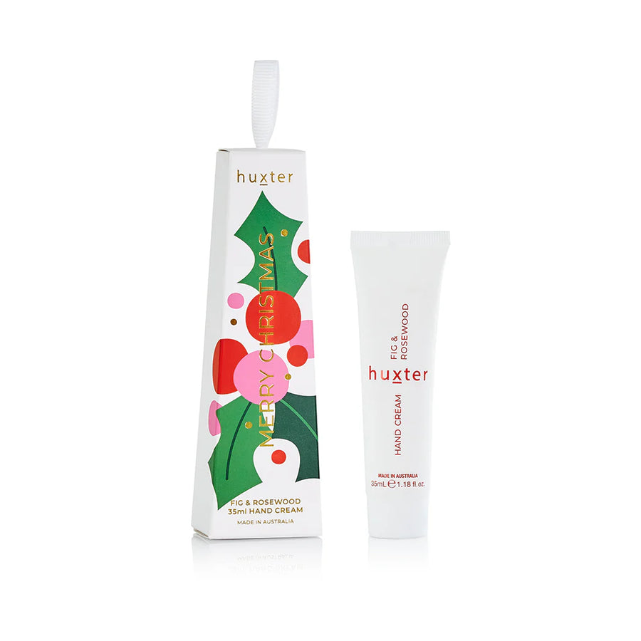 Huxter II Hanging Hand Cream 35ml – Fig & Rosewood – Xmas Flowers Collection