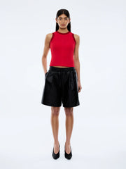 Ena Pelly II SERENA Sheer Tank - sunset red