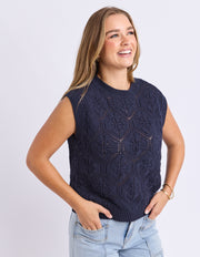 Foxwood II LUNA KNIT VEST - Navy