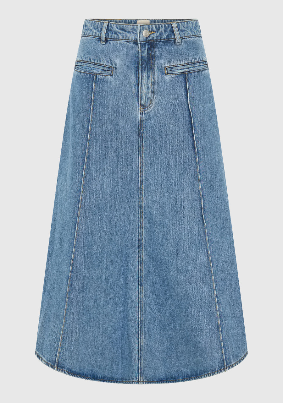 Morrison II JACQUE Denim Skirt - Light blue
