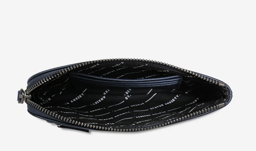 Status Anxiety II SMOKE and MIRRORS wallet - midnight blue
