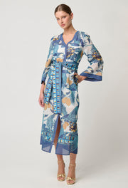 Oncewas II KIMONA Coat Dress - Tukano Print