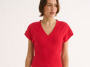 Kelly V Tee - Red