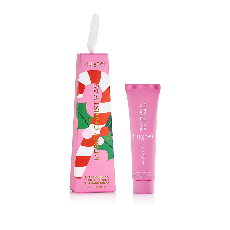 Huxter II Hanging Hand Cream 35ml – Blackcurrant, Citrus & Amber – Xmas Flowers Collection