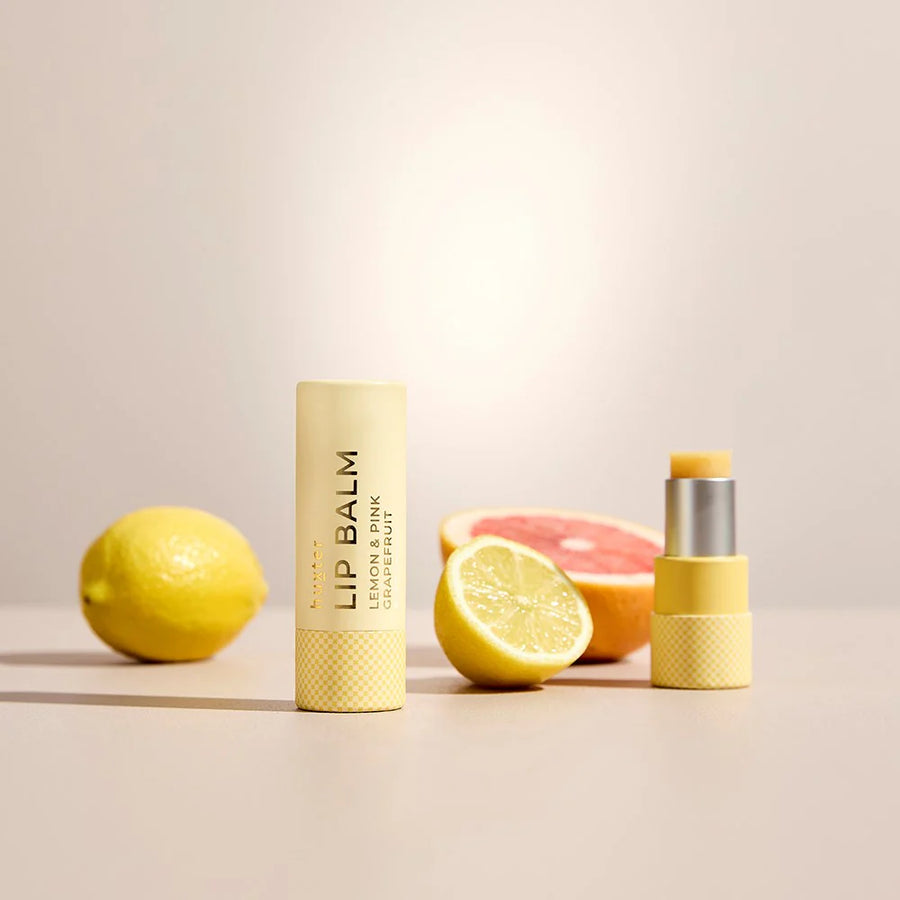 Huxter II Lip Balm - Lemon & Pink Grapefruit - Pale Yellow - 9gm