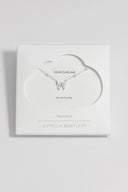 Pearl And Bow Chain Necklace - Silver