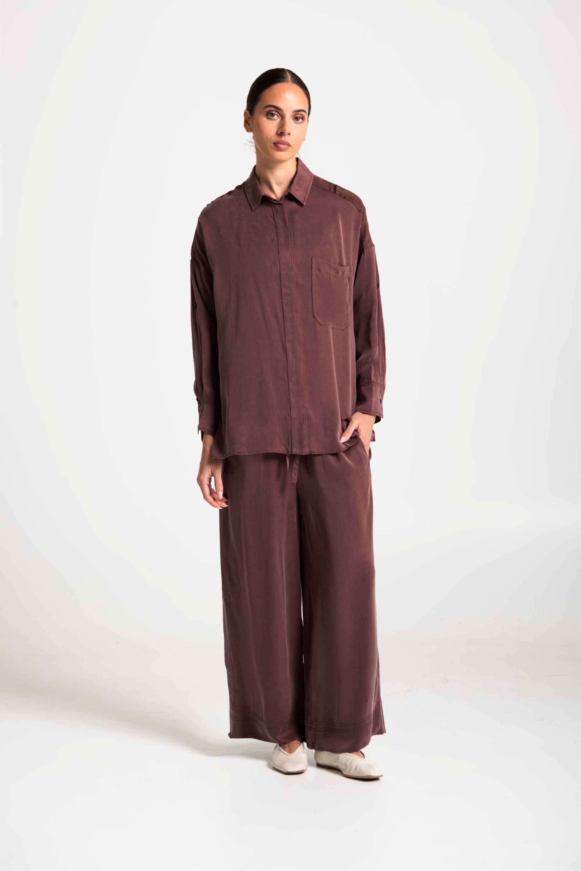 Lounge The Label II SHIRT AMALIE - Merlot