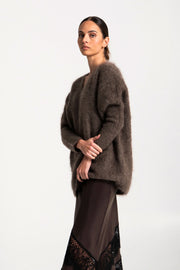 Lounge the Label II MONTANA V Mohair Knit - Mocha