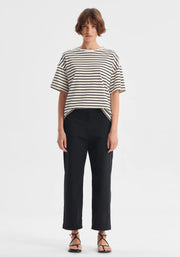 Morrison II ARCHIE Stripe Tee - blk/cream