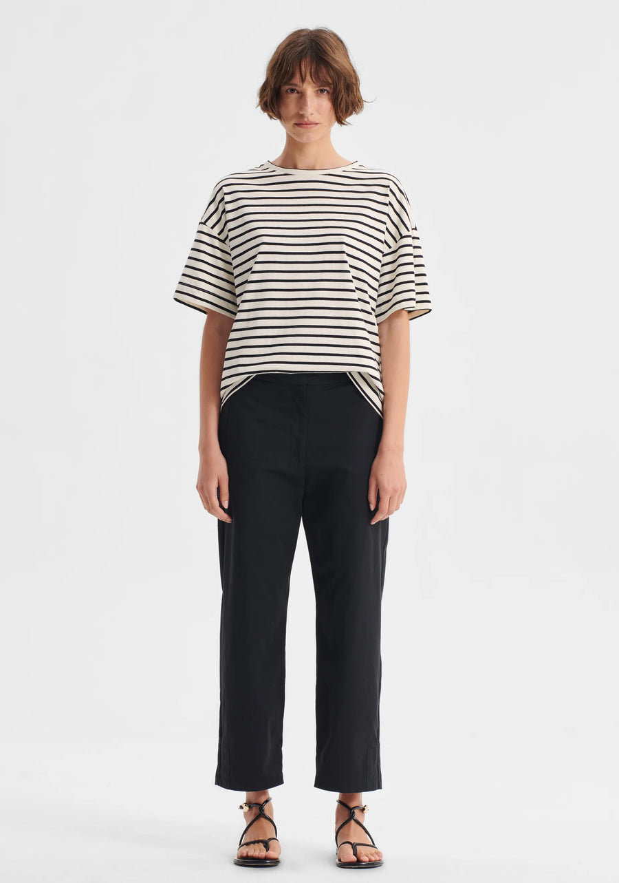 Morrison II ARCHIE Stripe Tee - blk/cream