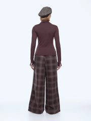 Ena Pelly II CHEVVAH Long Sleeve Top - chocolate