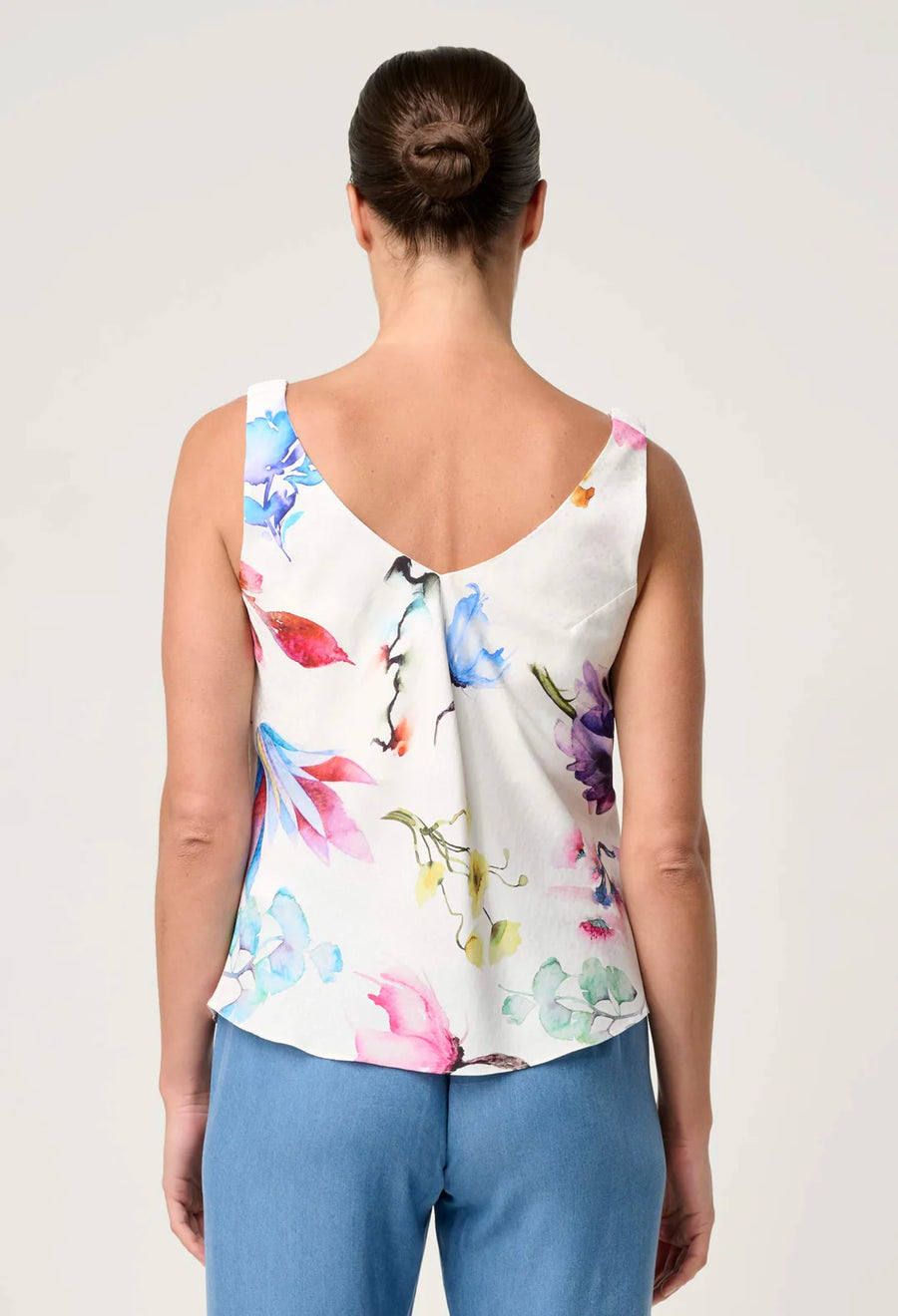 OnceWas II DERAY Reversible Print Cami - plume blossom