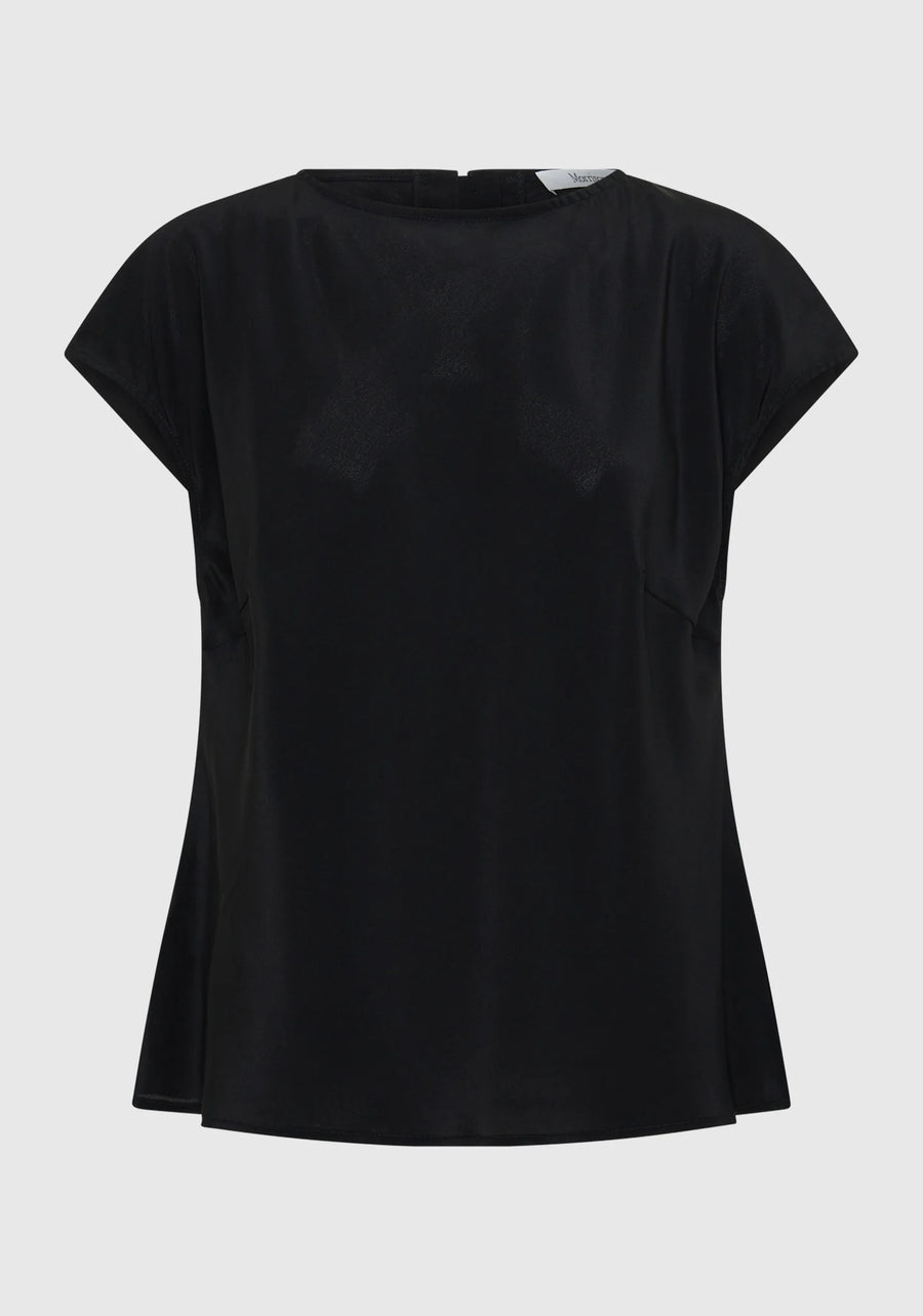 Morrison II AURORA SILK TOP - Black