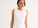 Holly High V Tank - White