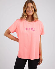 Foxwood II AUTHENTIC Tee - Neon Pink