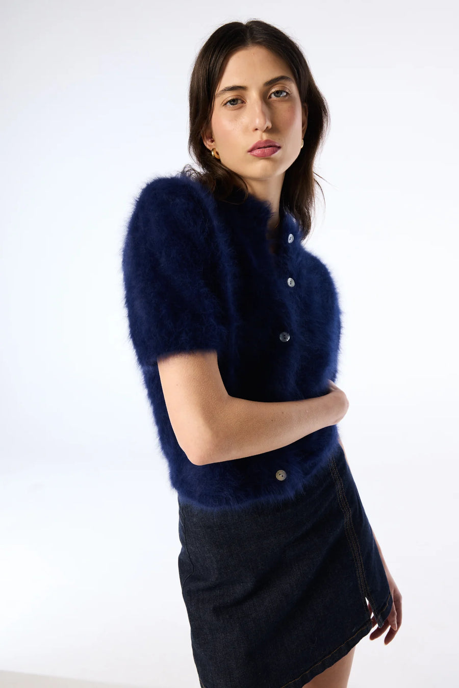World Of Nomads II CLAUDIA Cashmere Cardigan - Navy