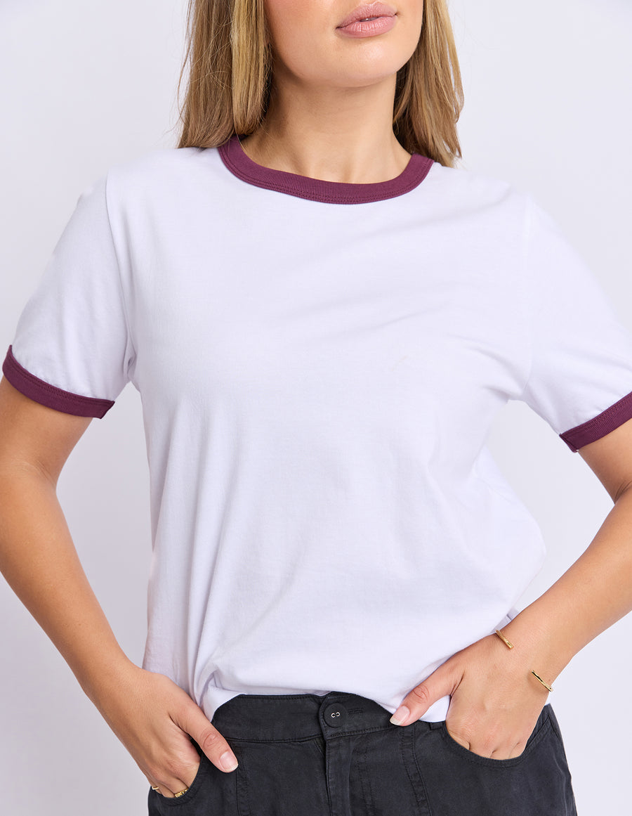 Foxwood II POLAROID RINGER TEE - White