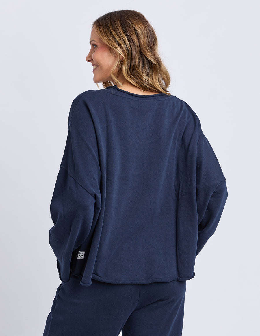 Elm Lifestyle II GAB L/S Sweat - Navy