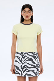 ENA Pelly II RORY CONTRAST Baby Tee - panna cotta