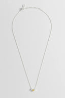 Multi Heart Bead Necklace - Silver Chain