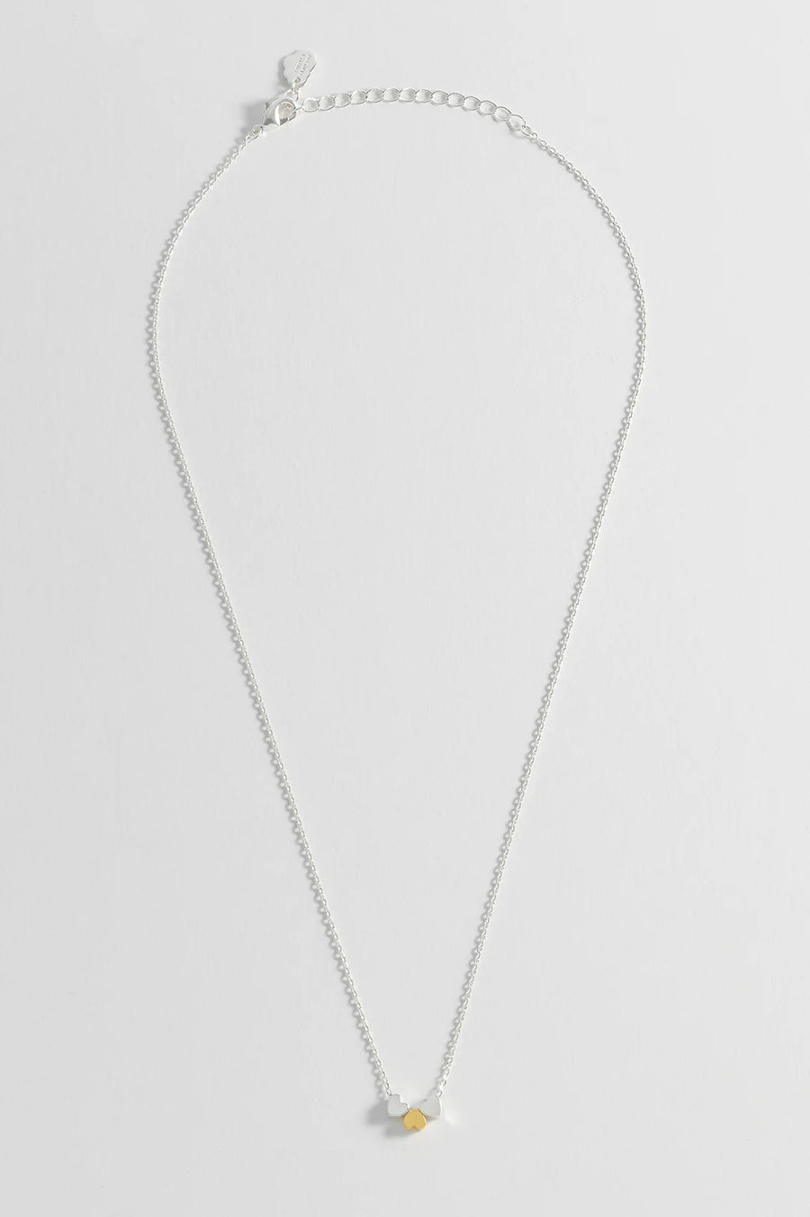 Estella Bartlett II Multi Heart Bead Necklace - Silver Chain