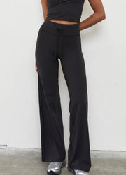 Pinky & Kamal II STRAIGHT Leg Tie Up Pant - black