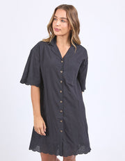 FOXWOOD II MADELEINE SHIRT DRESS - BLACK