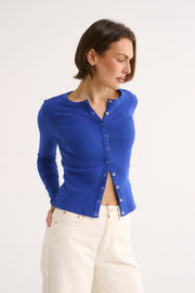 PRIMI II CATERINA SNAP BUTTON TOP - Cobalt