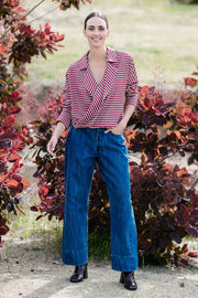 M.A Dainty II PETAL Shirt - red stripe
