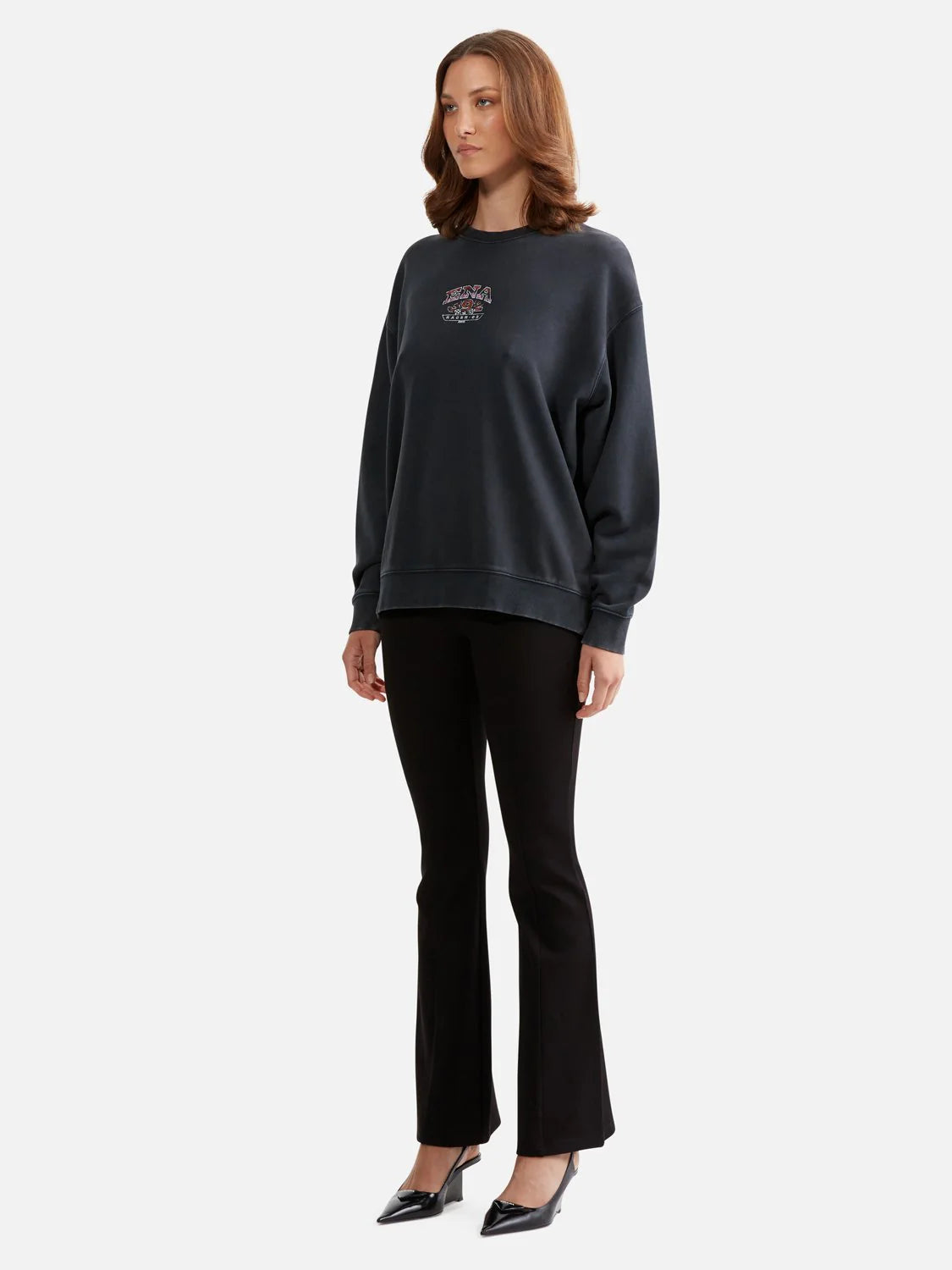 ENA Pelly II LILLY Oversized Sweater Racer - Vintage Black