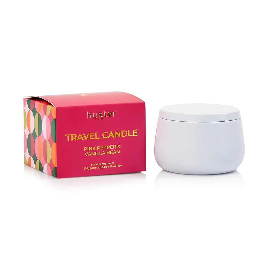 Huxter II TRAVEL CANDLE - Pink Pepper/vanilla Bean