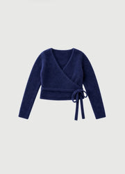 Pinky & Kamal II MOHAIR Wrap Cardigan - dark navy