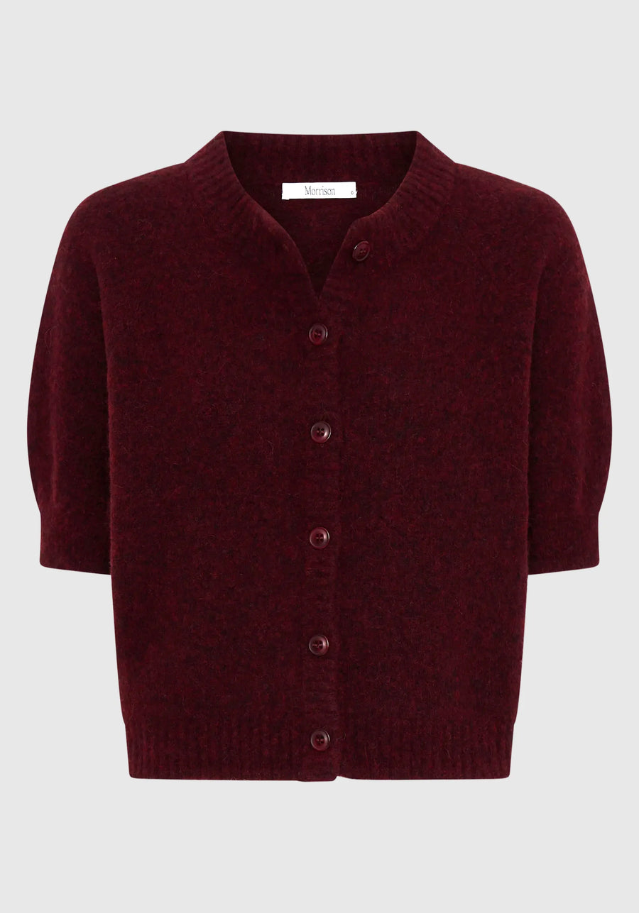 Morrison II SOLENNE Knit Cardigan - eggplant