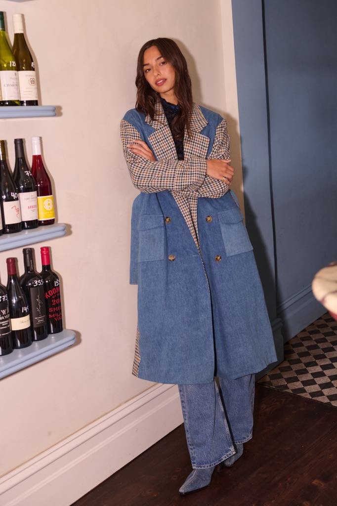 Barry Made II HOLMSON Trench - Denim/Check