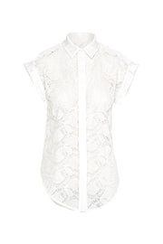 Lounge the Label II LEVANZO Lace Shirt - White