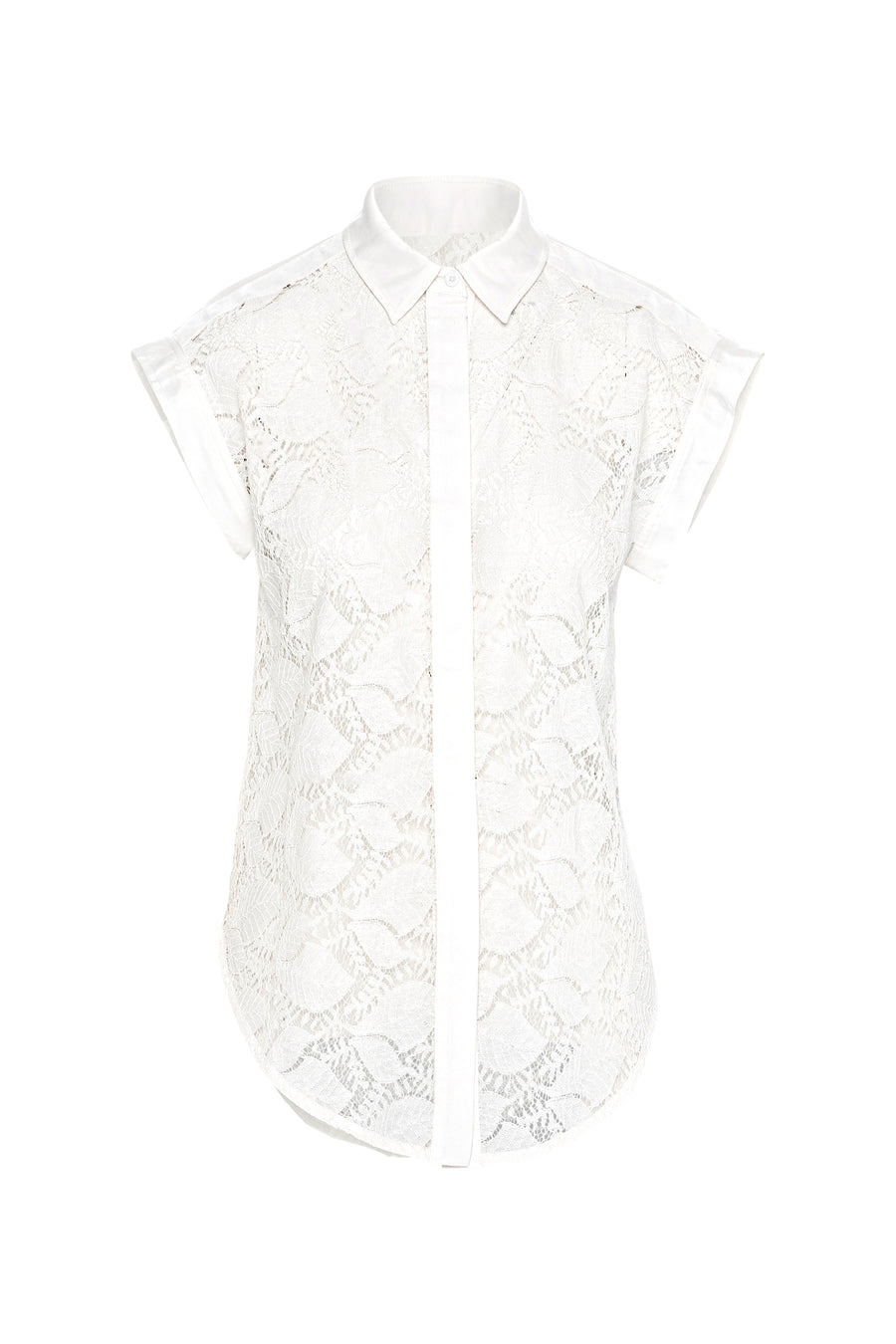 Lounge the Label II LEVANZO Lace Shirt - White
